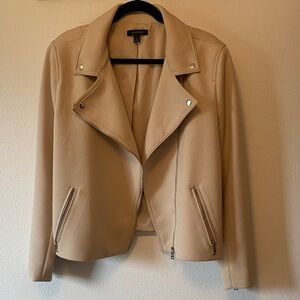 Ann Taylor Tan Leather Jacket